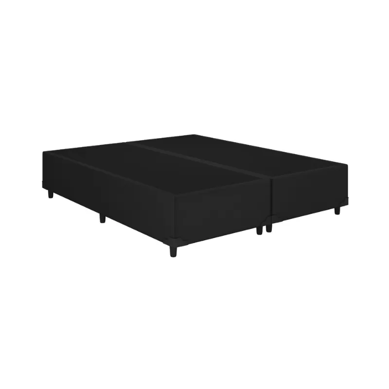 Base Cama Box Queen 1,58 X 1,98 X 0,28 - Preto